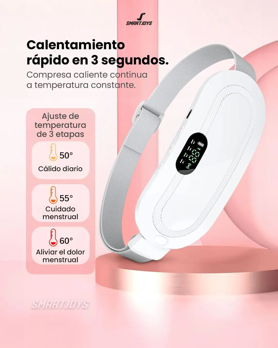 CalmaHeat™ — Cinturón Térmico de Masaje